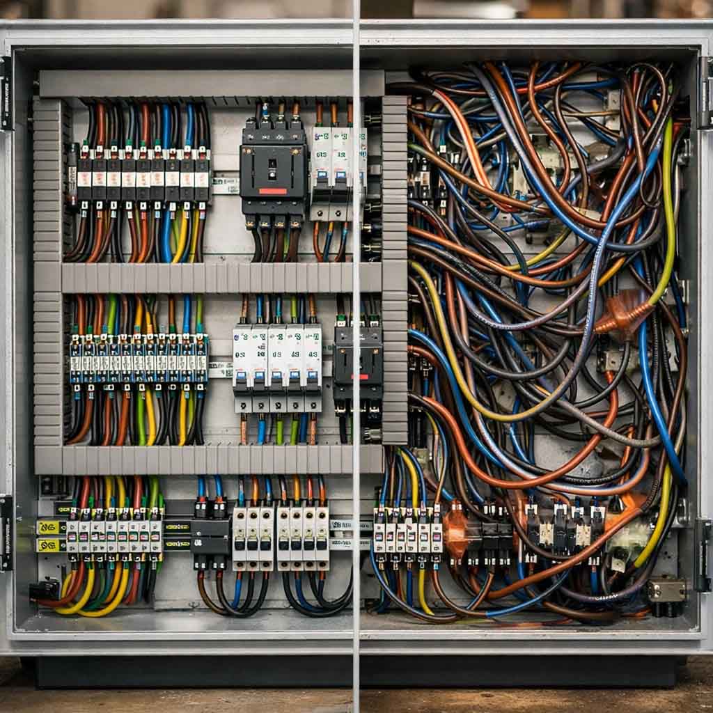 Proper vs Improper Electrical Panel Wiring