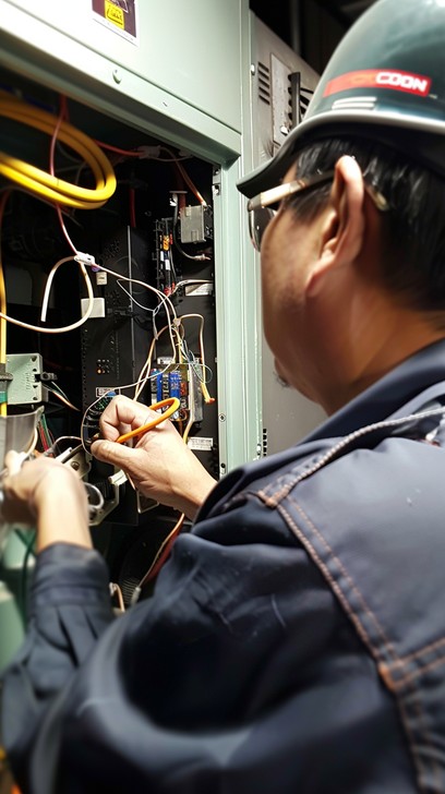 Technician at work stockcake6